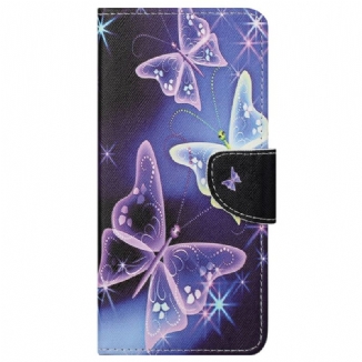 Capa Flip Para Samsung Galaxy S23 5G Borboletas Sublimes