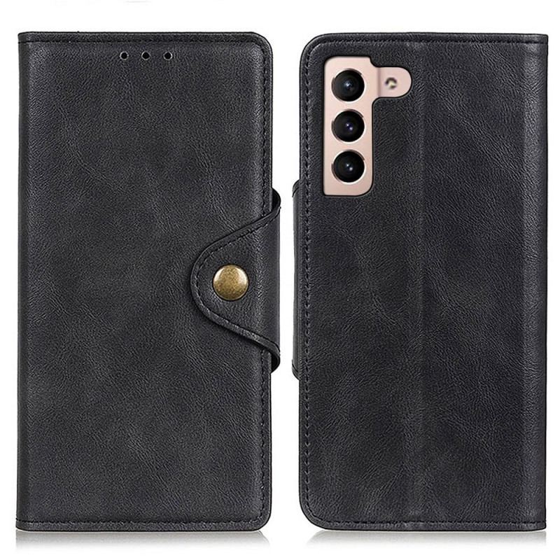 Capa Flip Para Samsung Galaxy S23 5G Botão Magnético