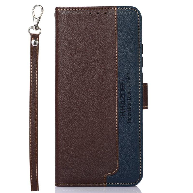 Capa Flip Para Samsung Galaxy S23 5G Estilo Lichia Rfid Khazneh