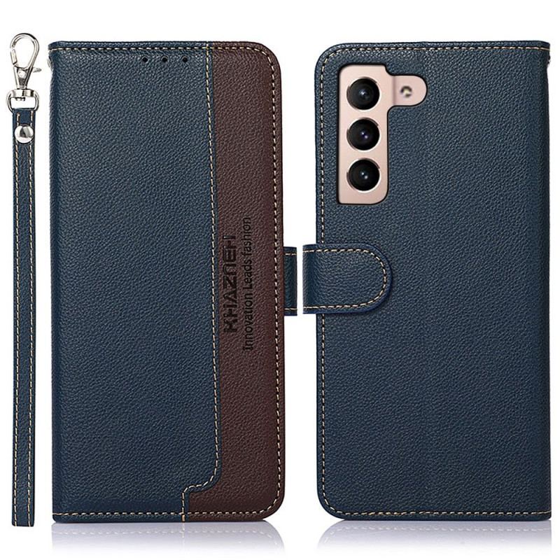 Capa Flip Para Samsung Galaxy S23 5G Estilo Lichia Rfid Khazneh