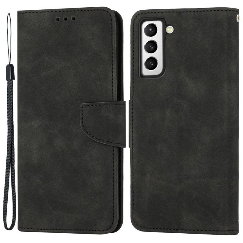 Capa Flip Para Samsung Galaxy S23 5G Estilo Vintage De Couro