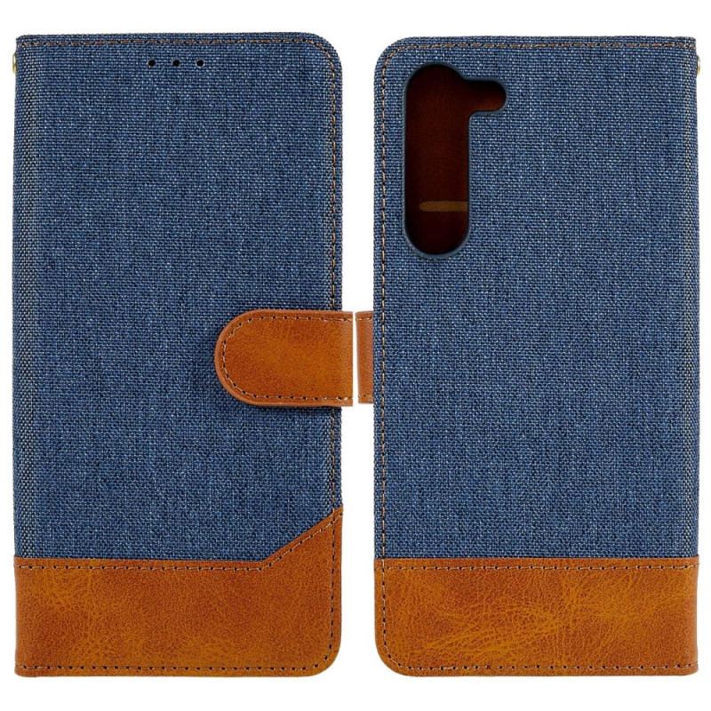Capa Flip Para Samsung Galaxy S23 5G Jeans