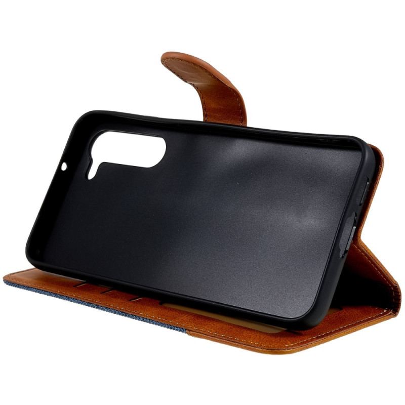 Capa Flip Para Samsung Galaxy S23 5G Jeans