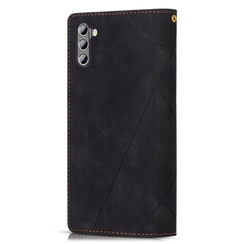 Capa Flip Para Samsung Galaxy S23 5G Capa Tipo Carteira De Cordão Carteira Alça Completa