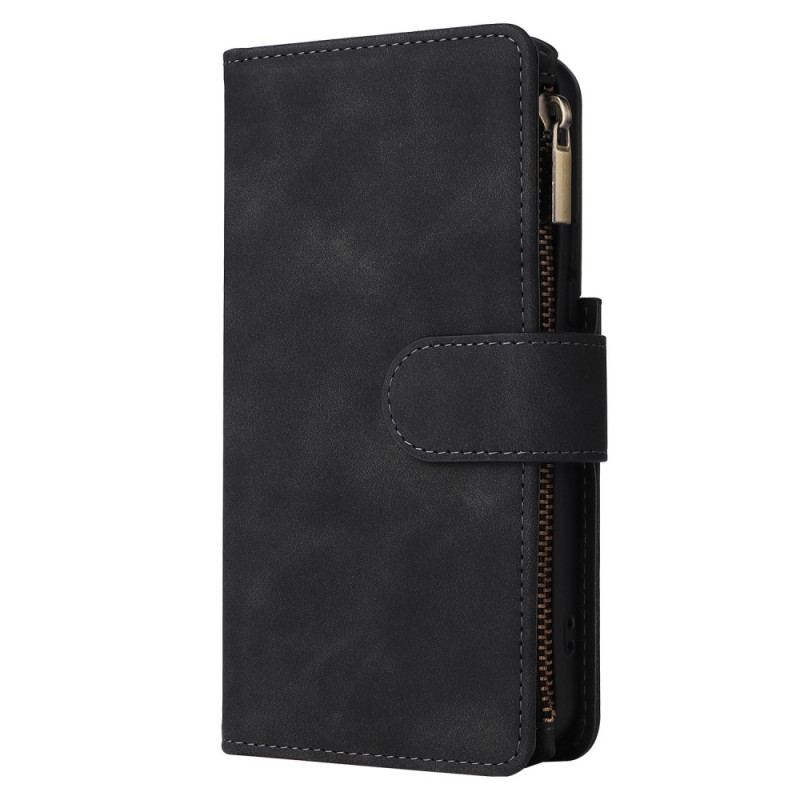 Capa Folio Para Samsung Galaxy S23 5G Com Bolsa De Zíper