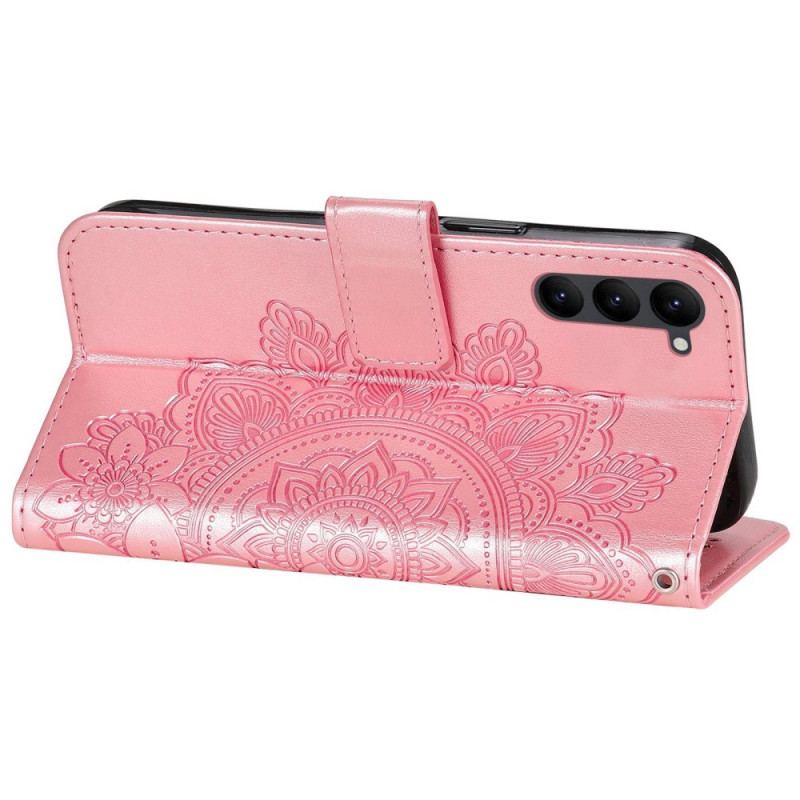 Capa Folio Para Samsung Galaxy S23 5G De Cordão Mandala Strappy