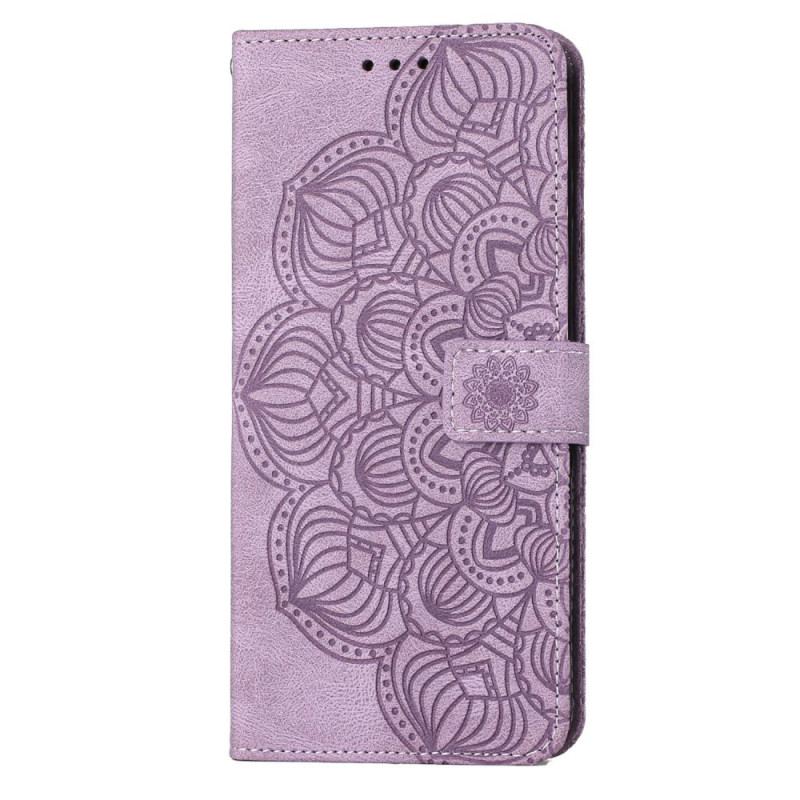 Capa Folio Para Samsung Galaxy S23 5G De Cordão Mandala Strappy