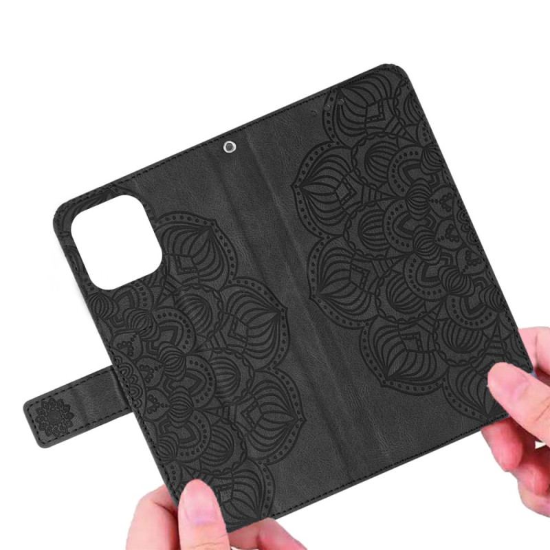 Capa Folio Para Samsung Galaxy S23 5G De Cordão Mandala Strappy