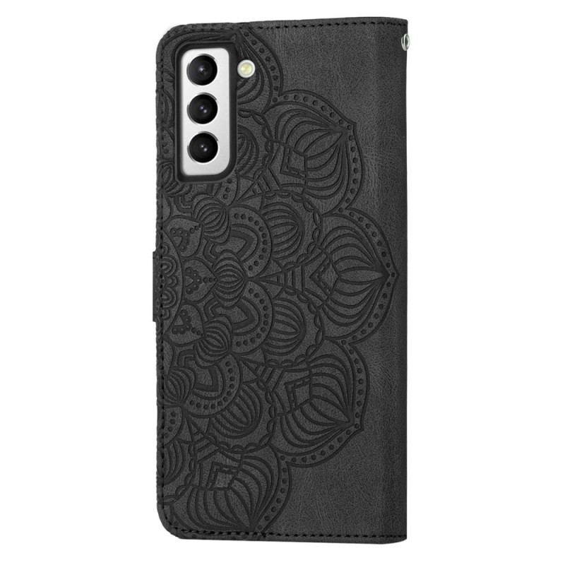 Capa Folio Para Samsung Galaxy S23 5G De Cordão Mandala Strappy