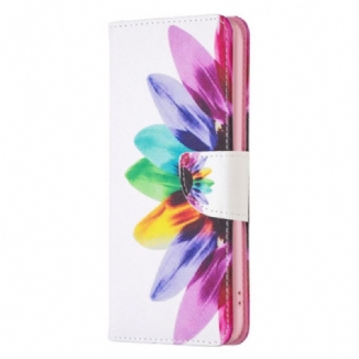 Capa Folio Para Samsung Galaxy S23 5G Uma Flor