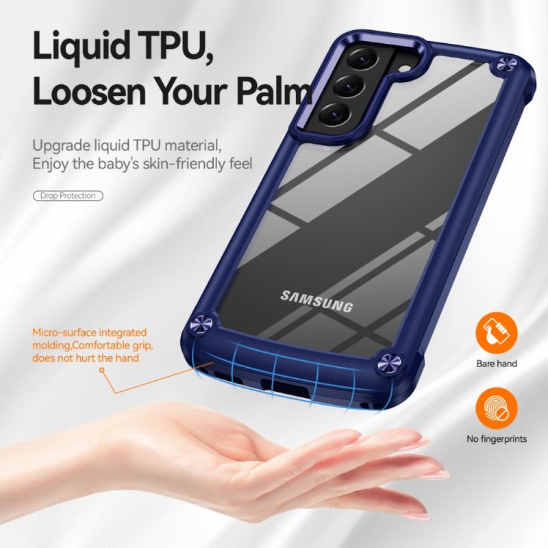 Capa Para Samsung Galaxy S23 5G Híbrido Com Liga De Alumínio