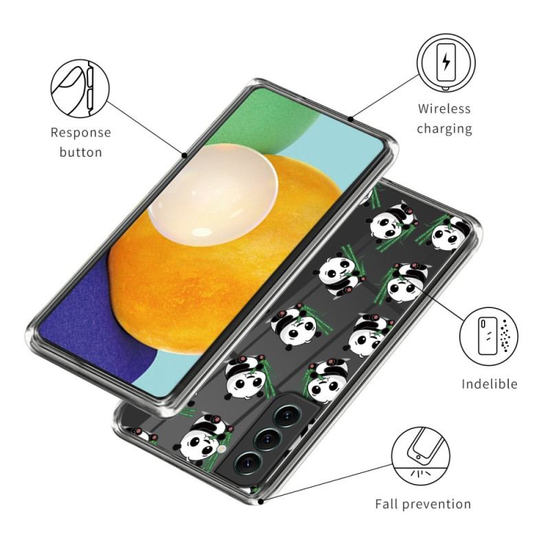 Capa Para Samsung Galaxy S23 5G Pequenos Pandas