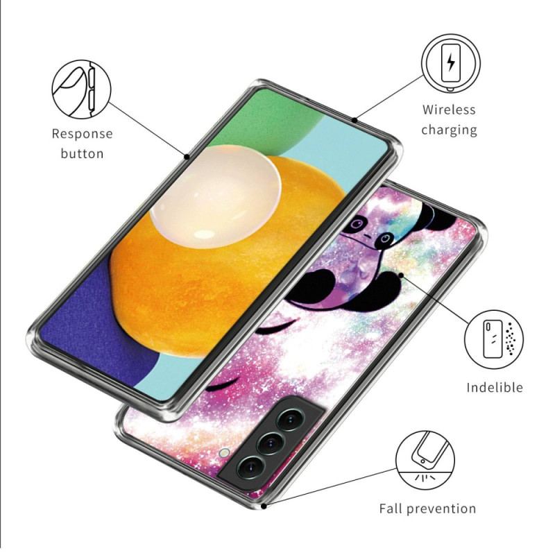 Capa Para Samsung Galaxy S23 5G Silicone Panda De Cabeça Para Baixo