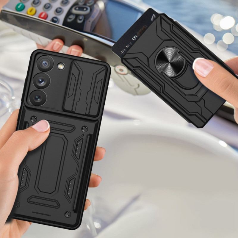 Capa Para Samsung Galaxy S23 5G Tampa E Suporte Da Câmera
