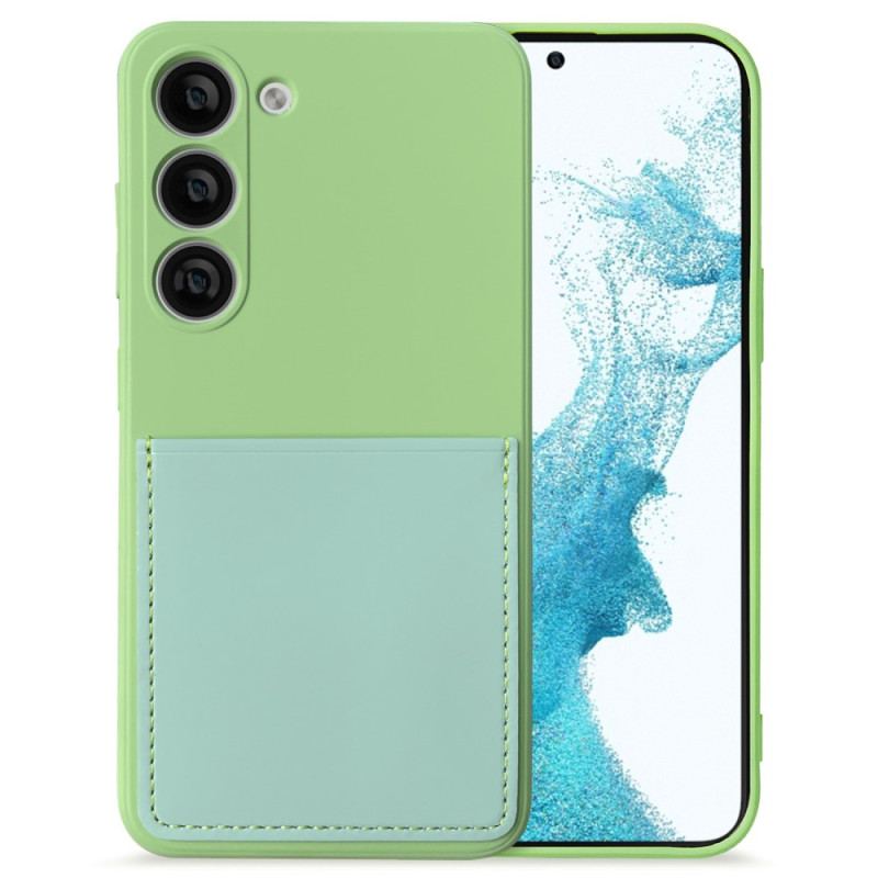 Capa Para Samsung Galaxy S23 5G Titular De Cartão De Silicone Líquido
