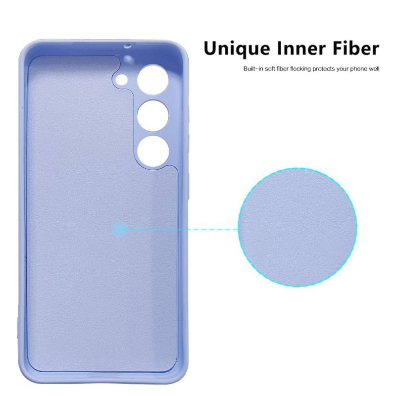 Capa Para Samsung Galaxy S23 5G Titular De Cartão De Silicone Líquido