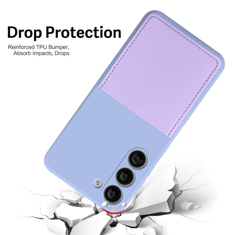 Capa Para Samsung Galaxy S23 5G Titular De Cartão De Silicone Líquido