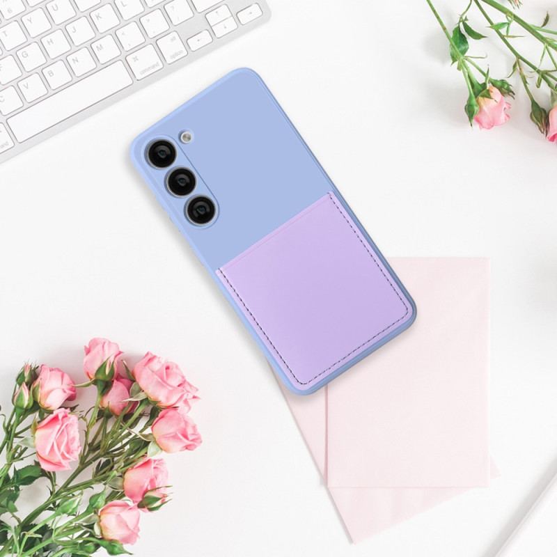 Capa Para Samsung Galaxy S23 5G Titular De Cartão De Silicone Líquido