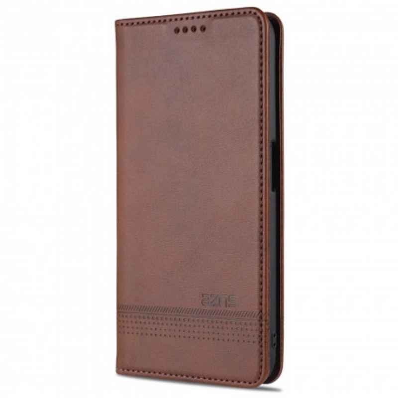 Capa De Celular Para Oppo A16 / A16s Flip Estilo De Couro Azns