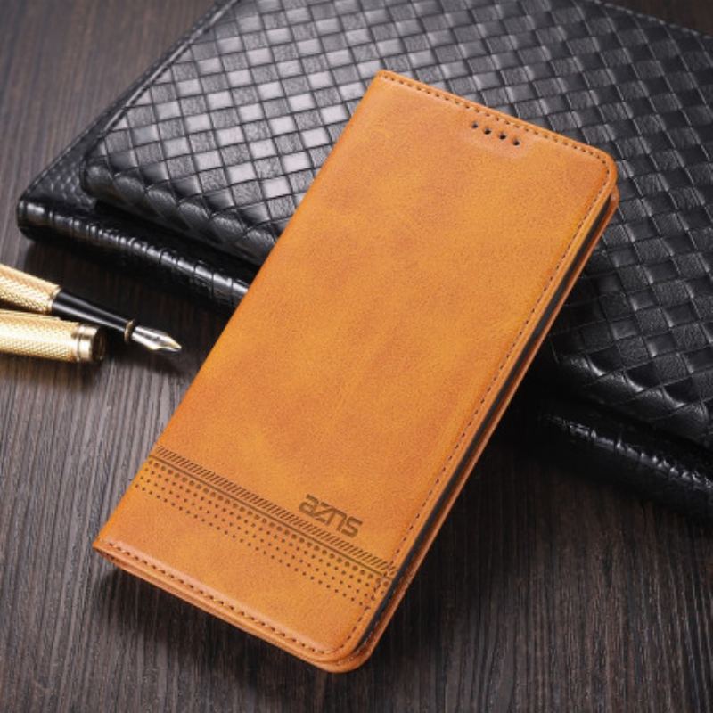 Capa De Celular Para Oppo A16 / A16s Flip Estilo De Couro Azns
