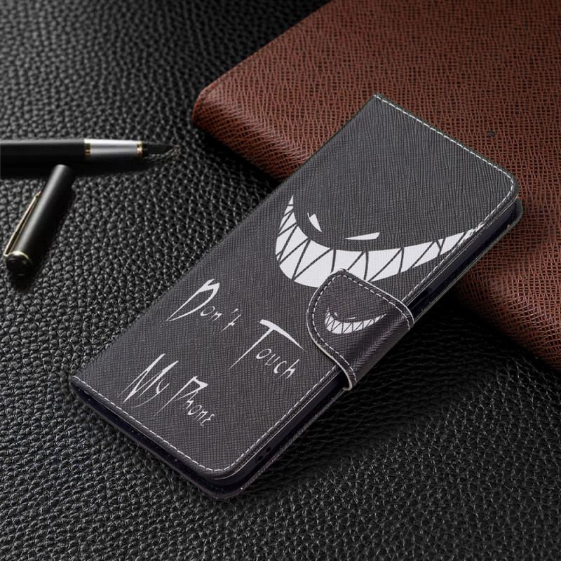 Capa De Couro Para Oppo A16 / A16s Telefone Do Diabo