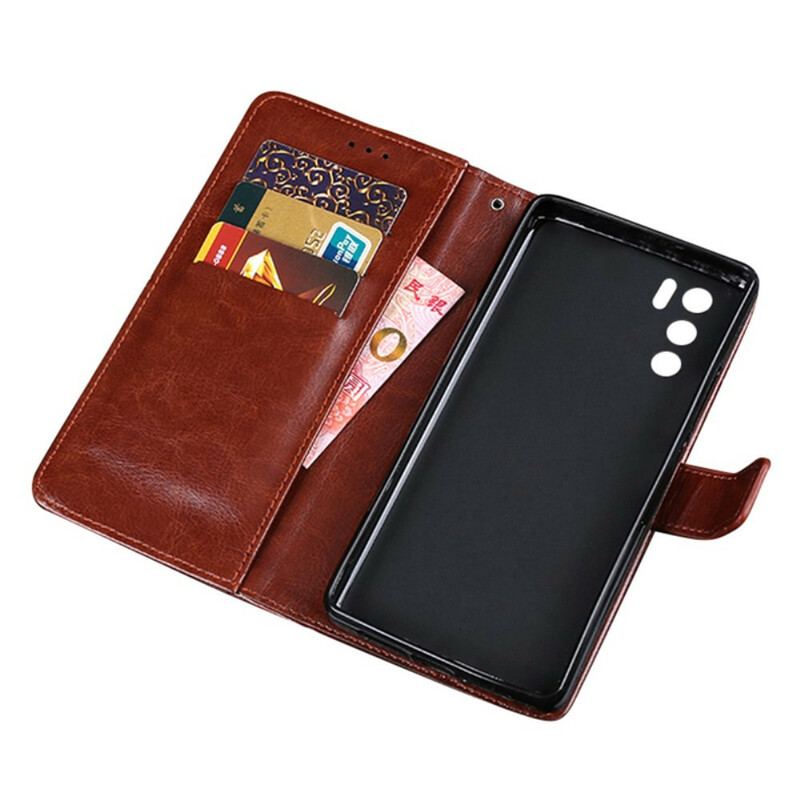 Capa Flip Para Oppo A16 / A16s Imitação De Couro Idewei