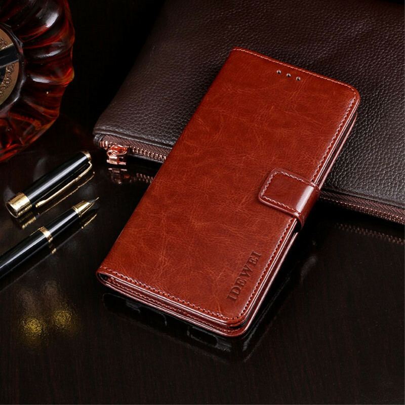 Capa Flip Para Oppo A16 / A16s Imitação De Couro Idewei