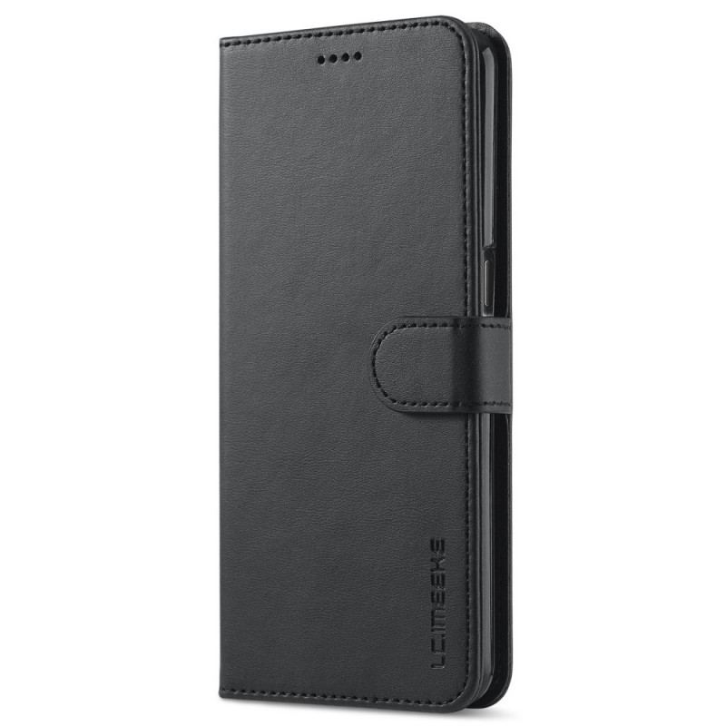 Capa Folio Para Oppo A16 / A16s Lc.imeeke Efeito Couro