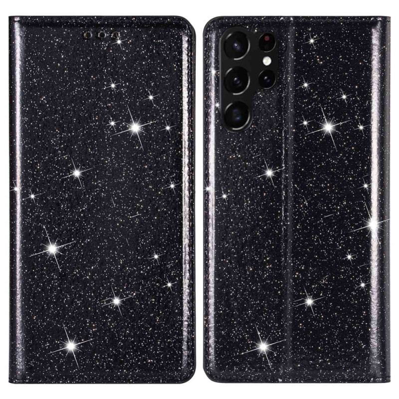 Capa De Celular Para Samsung Galaxy S23 Ultra 5G Flip Estilo De Lantejoulas