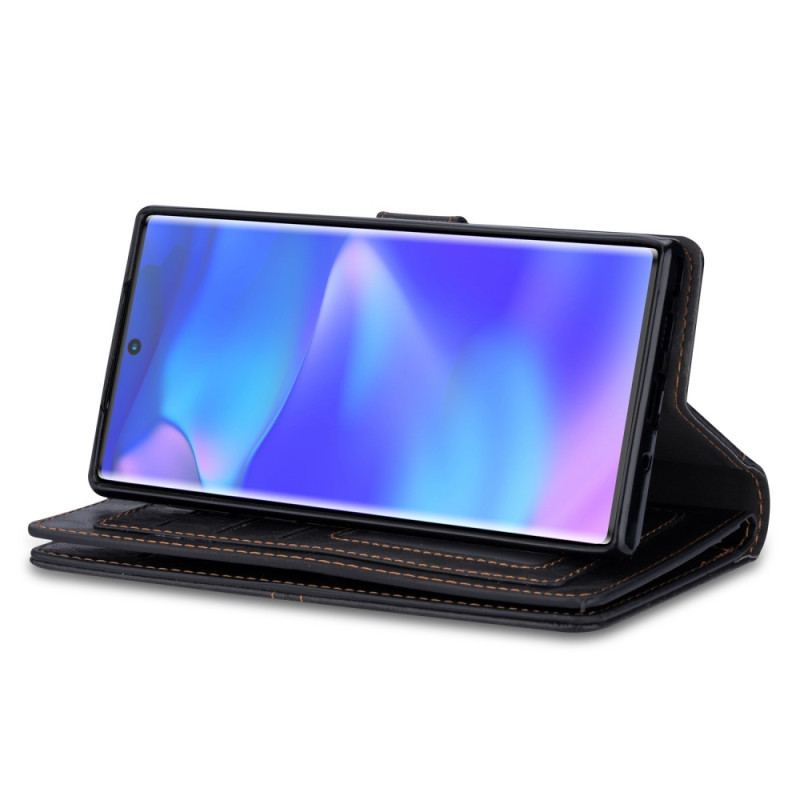 Capa De Couro Para Samsung Galaxy S23 Ultra 5G Capa Tipo Carteira Carteira Multifuncional