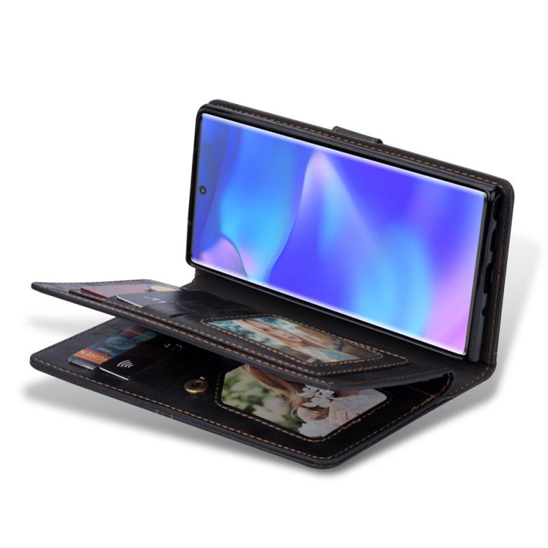 Capa De Couro Para Samsung Galaxy S23 Ultra 5G Capa Tipo Carteira Carteira Multifuncional