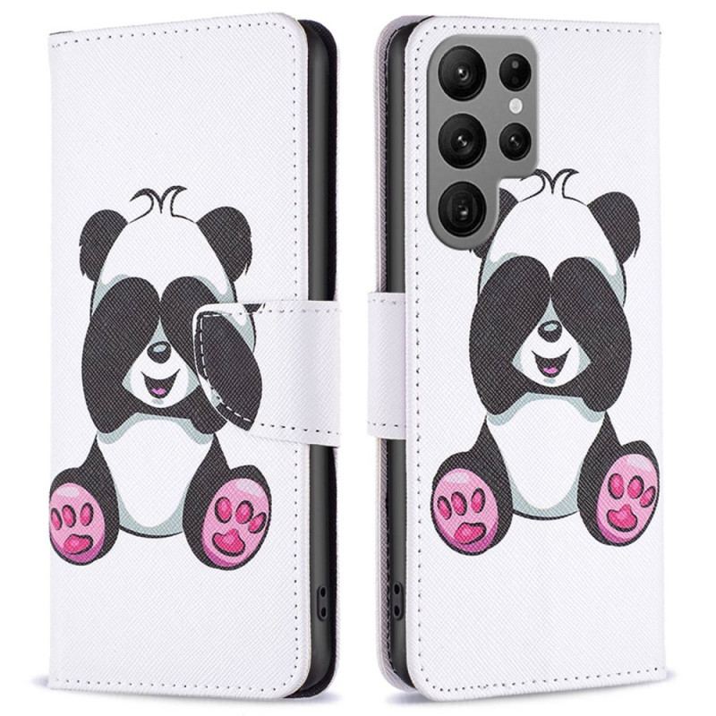 Capa Flip Para Samsung Galaxy S23 Ultra 5G Panda