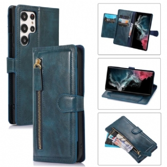 Capa Flip Para Samsung Galaxy S23 Ultra 5G Porta-moedas Vintage