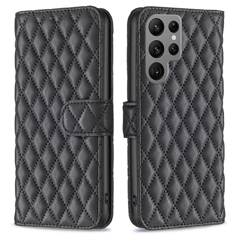 Capa Folio Para Samsung Galaxy S23 Ultra 5G Acolchoado Binfen Color
