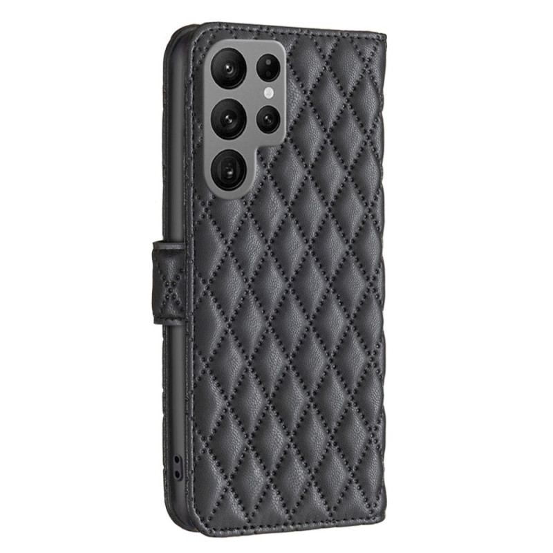 Capa Folio Para Samsung Galaxy S23 Ultra 5G Acolchoado Binfen Color