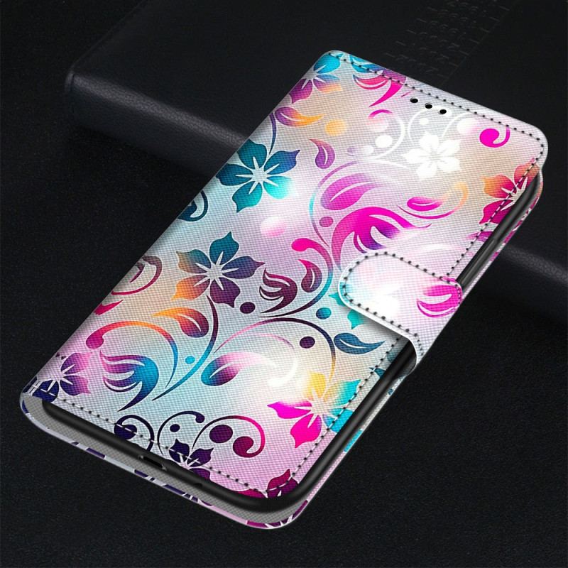 Capa Folio Para Samsung Galaxy S23 Ultra 5G Gráfico Com Cordão