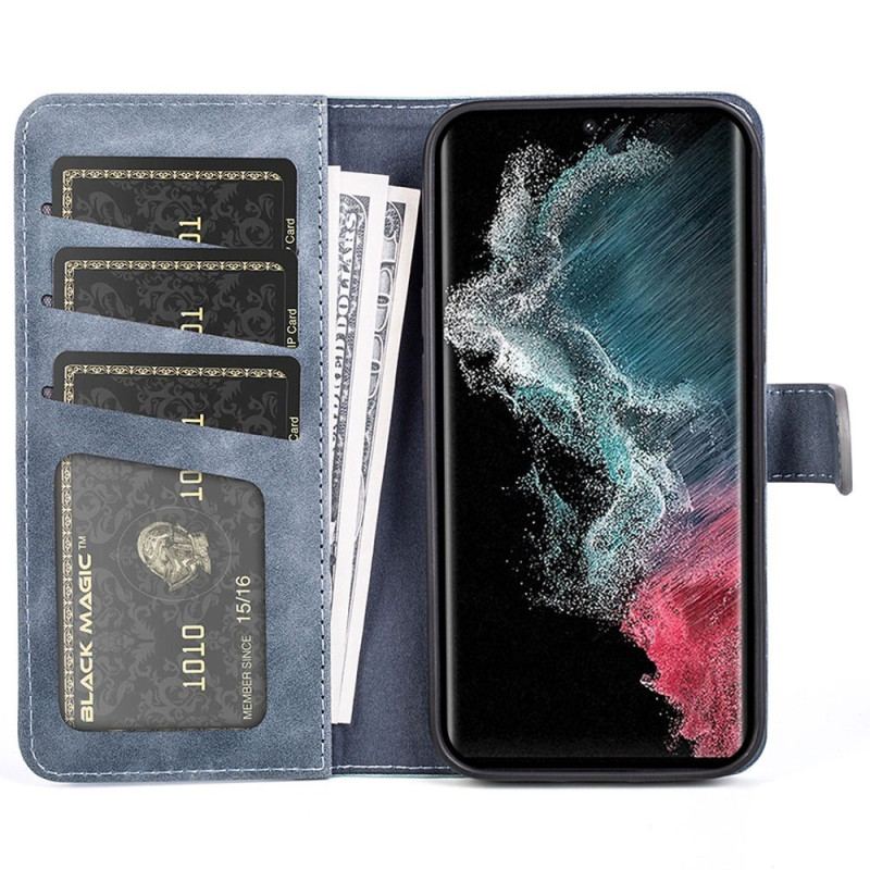 Capa Folio Para Samsung Galaxy S23 Ultra 5G Padrão Gráfico