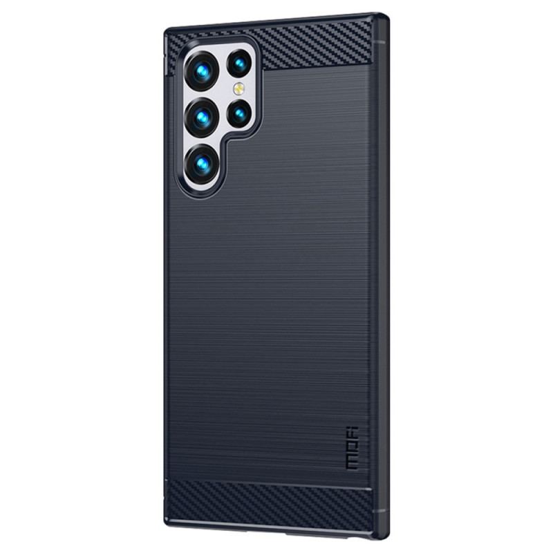 Capa Para Samsung Galaxy S23 Ultra 5G Fibra De Carbono Escovada Mofi