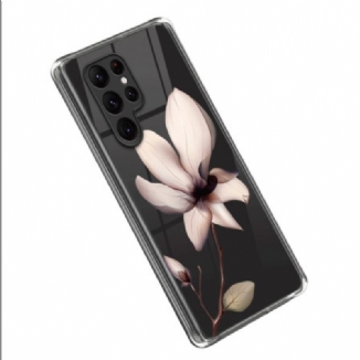 Capa Para Samsung Galaxy S23 Ultra 5G Flor Rosa