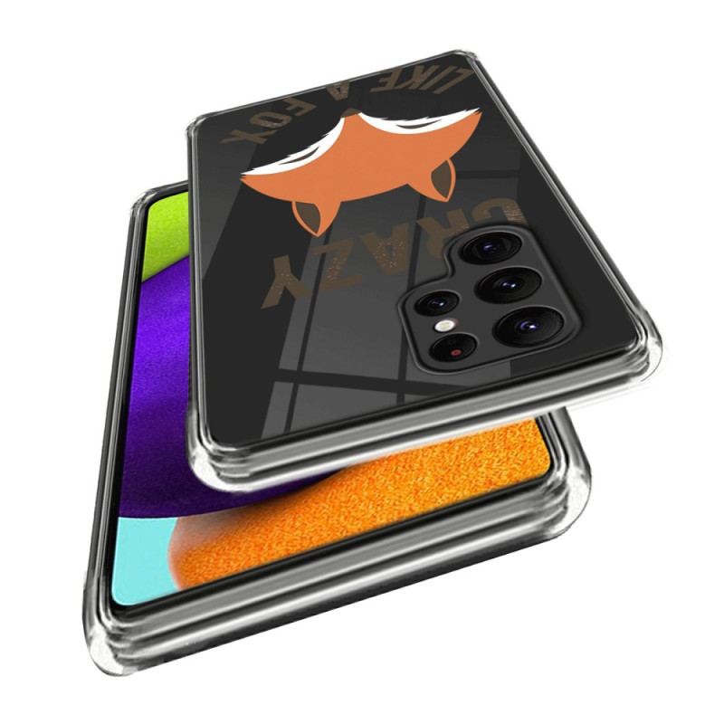 Capa Para Samsung Galaxy S23 Ultra 5G Louco Como Uma Raposa