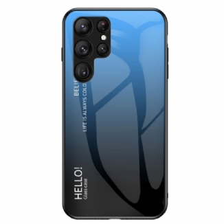 Capa Para Samsung Galaxy S23 Ultra 5G Olá Vidro Temperado