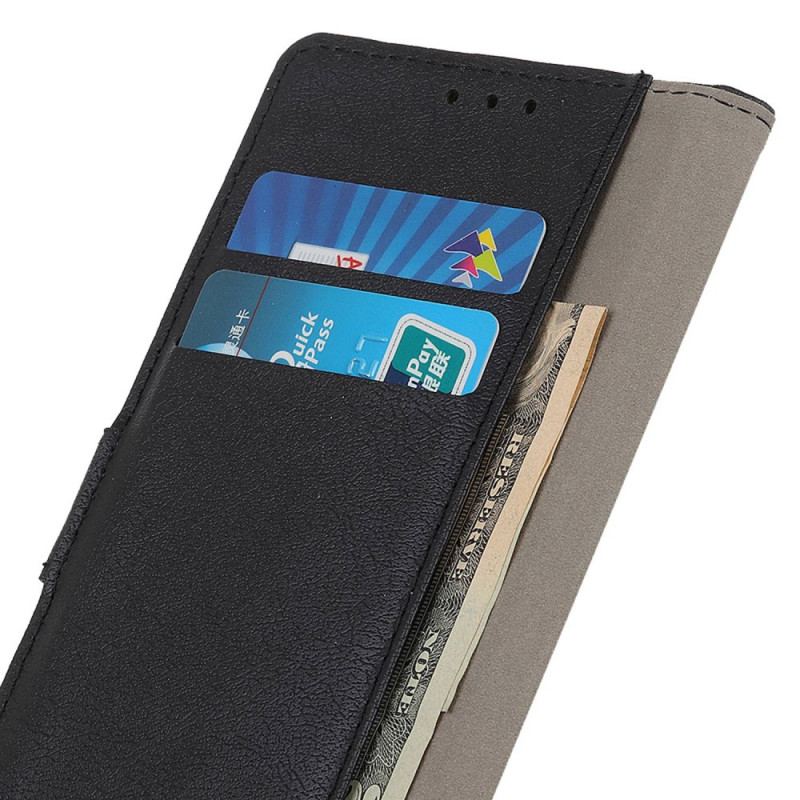 Capa De Couro Para iPhone 14 Pro Max Couro Falso Clássico