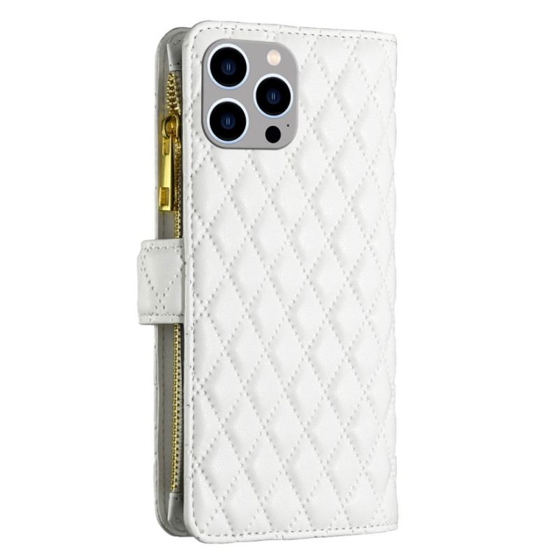 Capa Flip Para iPhone 14 Pro Max Estilo De Cor Binfen Acolchoado