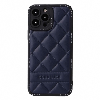 Capa Para iPhone 14 Pro Max Boa Sorte Acolchoado