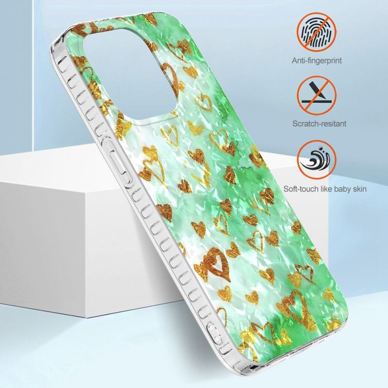 Capa Para iPhone 14 Pro Max Corações Estilosos