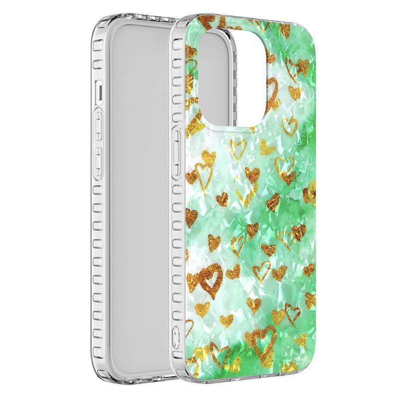 Capa Para iPhone 14 Pro Max Corações Estilosos