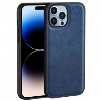 Capa Para iPhone 14 Pro Max Couro Sintético Retrô