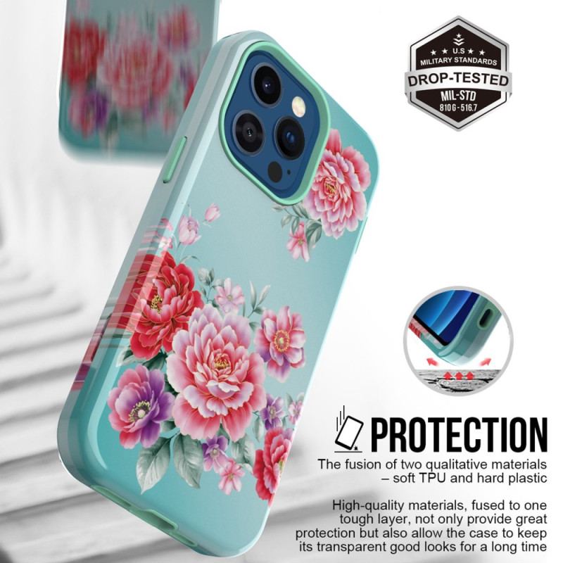 Capa Para iPhone 14 Pro Max Flores Vintage