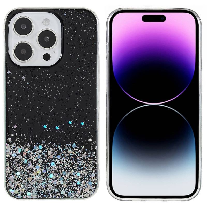 Capa Para iPhone 14 Pro Max Lantejoulas Premium