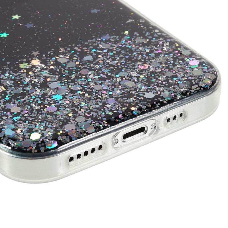 Capa Para iPhone 14 Pro Max Lantejoulas Premium